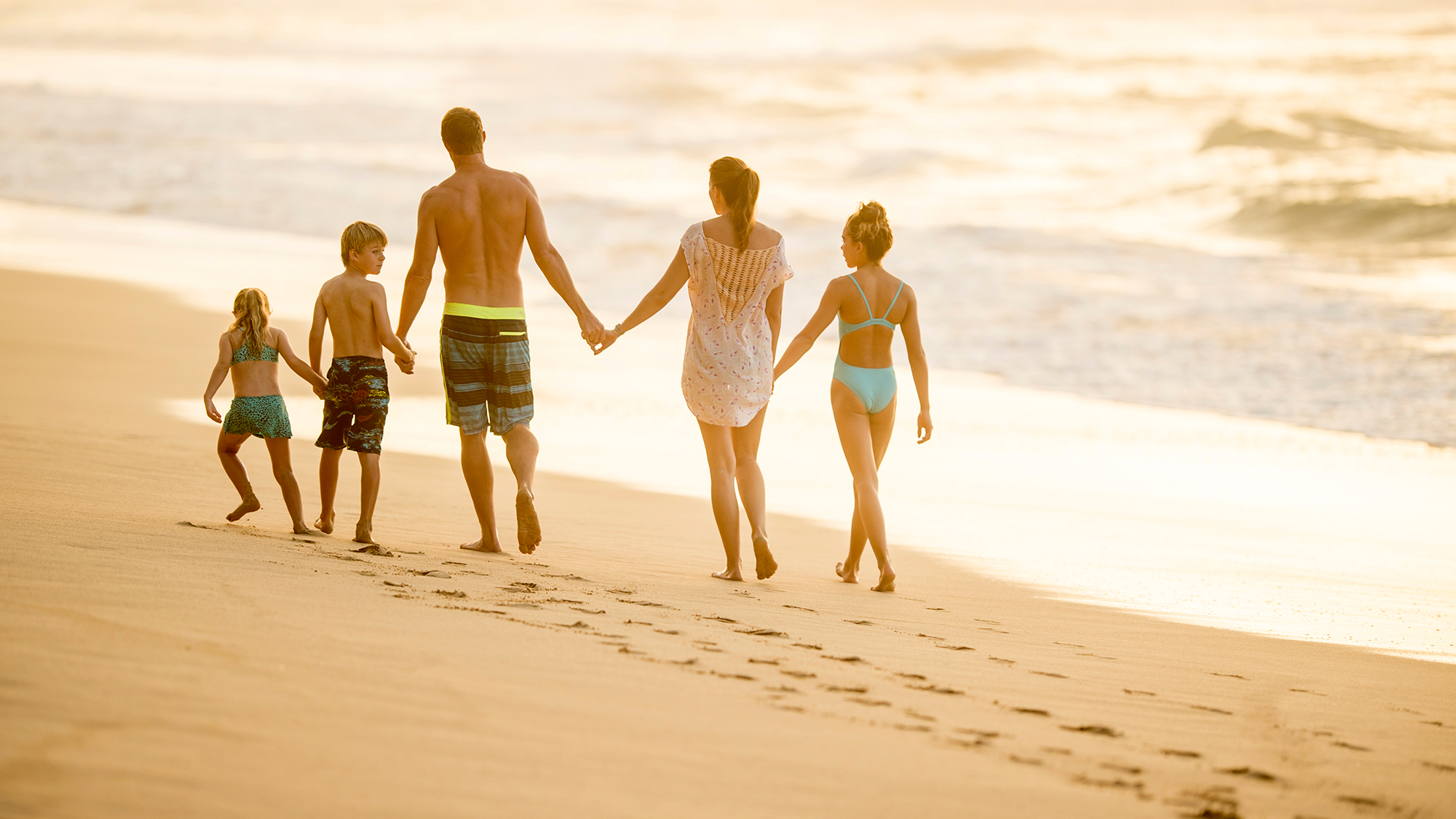 Familie am Strand