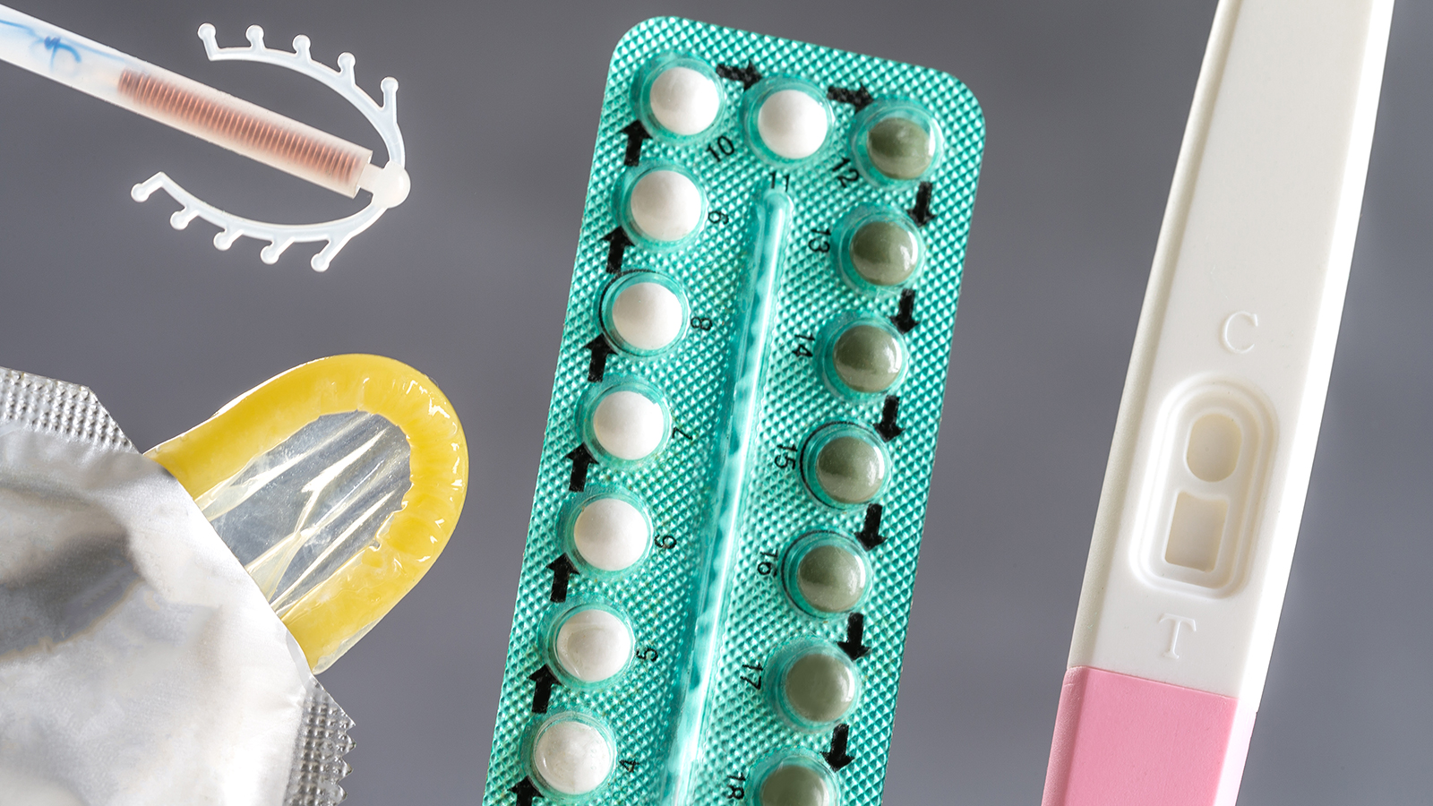 Abbildung von Pille und Kondom