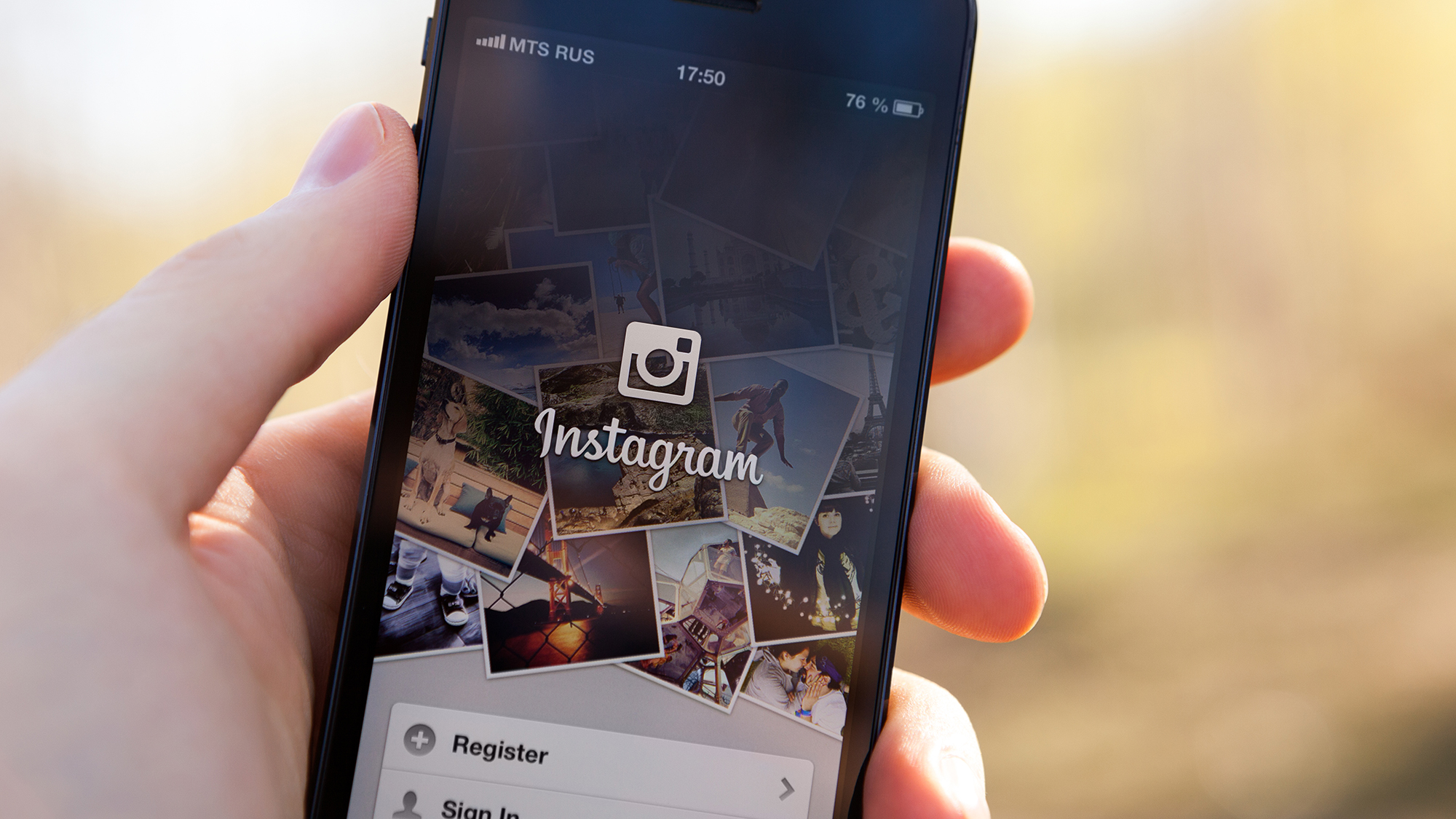 Screen von Instagram Sign In
