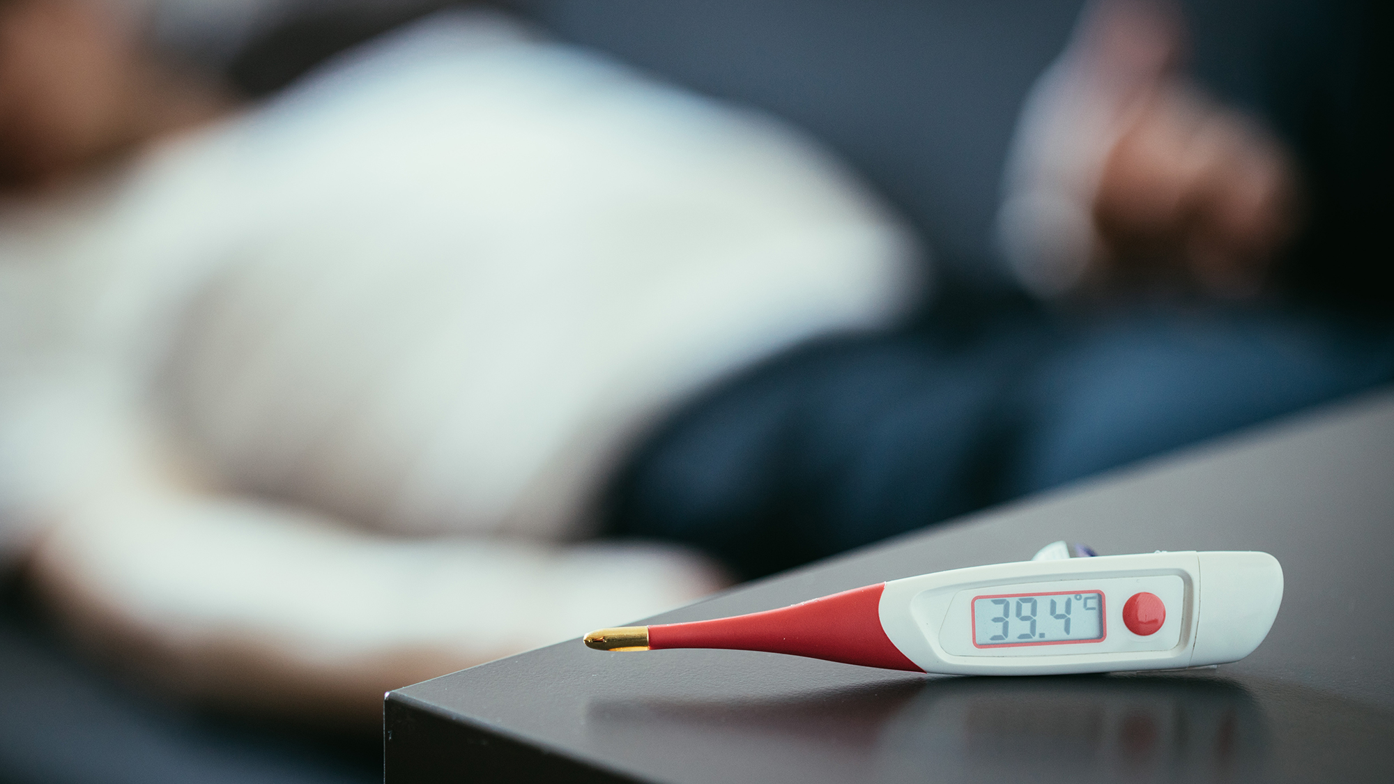 Fieberthermometer mit Anzeige 39,4 