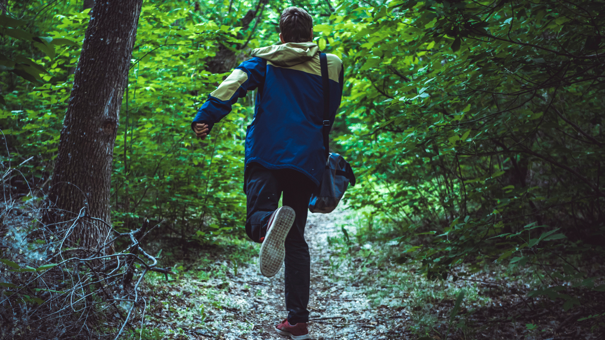 (c) iStockphoto.com/Михаил Руденко Junge rennt durch den Wald