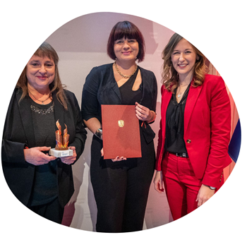 Birgit Satke, Christine Piriwe, Claudia Plakolm, österreichischer Jugendpreis